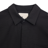 Archie Seersucker Shirt, Black