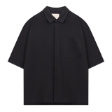 Archie Seersucker Shirt, Black