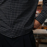 Blaise Checked Shirt, Black