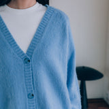 Cleo Mohair Cardigan, Blue