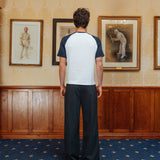 Brando Raglan T-Shirt, White/Navy