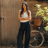 Dylan Wool Trousers, Black