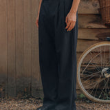 Dylan Wool Trousers, Black