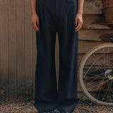 Dylan Wool Trousers, Black