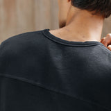 Ezra Ribbed Henley, Black