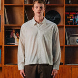 Nika Cotton Shirt, Beige Stripe